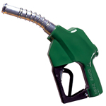 NOZZLE, TRUCK DIESEL PRE-PAY, AUTOMATIC SHUT-OFF - GREEN