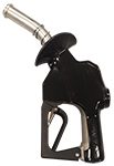 NOZZLE, TRUCK DIESEL PRE-PAY, AUTOMATIC SHUT-OFF - BLACK