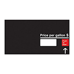 OVERLAY, EXXON PPG START BUTTON BLK/RED AND WHT
