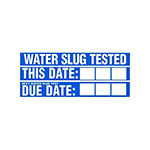 DECAL, WATER SLUG TEST