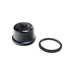 FILTER CAP, AND GASKET, HI-CAP, PAINTED BLACK