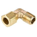 COMPRESSION ELBOW,90DEG,BRASS,3/8IN TUBE X1/8IN MA