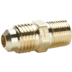 MALE SAE 45DEG 1/4INX1/8IN MALE NPT BRASS CONNECT