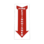 DECAL, FIRE EXTINGUISHER, 4IN X 18IN VERT