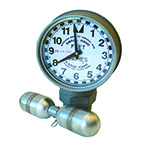 GAUGE, CLOCK, 2IN, WITH DROP TUBE FLOAT