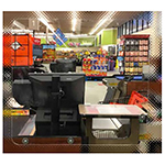 PROTECTIVE BARRIER, 31IN X 31IN, W/ STAND