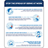 DECAL, STOP GERMS AT WORK