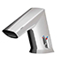 SINK FAUCET, CHROME, ANGLED STRAIGHT