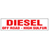 DECAL, OFF ROAD DIESEL