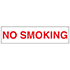 DECAL, NO SMOKING, 12 X 3, WHITE