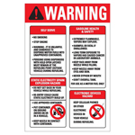 DECAL, HEALTH WARNING