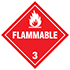 DECAL, DIAMOND FLAMMABLE