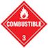DECAL, COMBUSTIBLE, RED/WHITE, TD-34
