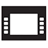 UNIVERSAL STANDARD GRAPHICS MONICHROME SOFTKEY OVERLAY FOR ECLIPSE SERIES DISPENSERS