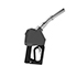 NOZZLE, .75IN, UNLEADED, 2 PIECE, BLACK, 14BP