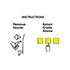 DECAL, ENC LEFT CIM NOZZLE BLANK, 1 HOSE, SHELL