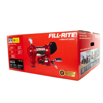 12 VOLT DC 20 GPM FUEL TRANSFER PUMP WITH METER AND NOZZLE