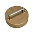 PIPE CAP, 4IN, BRASS