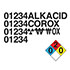 DECAL BLACK VINYL NUMBER/CHARACTER SET FOR NFPA