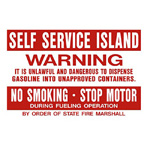 SELF SERVE WARNING DECAL