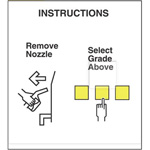 OVERLAY, STD NOZZLE PANEL, OFFSET CIM,  ENC, WHITE