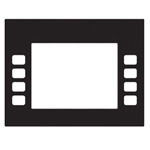 UNIVERSAL STANDARD GRAPHICS MONICHROME SOFTKEY OVERLAY FOR ECLIPSE SERIES DISPENSERS