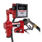 12 VOLT DC 20 GPM FUEL TRANSFER PUMP WITH METER AND NOZZLE