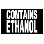 CONTAINS ETHANOL DECAL, 3IN X 5IN