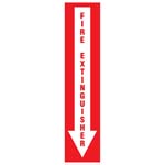 DECAL, FIRE EXTINGUISHER, 2IN X 9IN