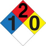 NFPA DIAMOND DECAL FOR DIESEL