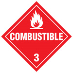 DECAL, COMBUSTIBLE, RED/WHITE, TD-34