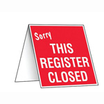 COUNTER SIGN, THIS REGISTER CLOSED