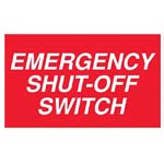E-SHUTOFF SWITCH DECAL- 5IN X 3IN