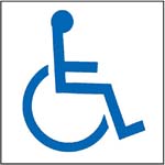 DECAL, HANDICAP SYMBOL 6X6