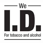 DECAL, WE ID FOR CIGARETTES/ALCOHOL, 6X6
