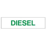 PUMP DECAL- GREEN ON WHITE, DIESEL