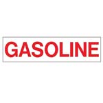 DECAL, GASOLINE, 3IN X 12IN, RED ON WHITE